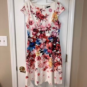 Adrianna Papell Floral A-line dress